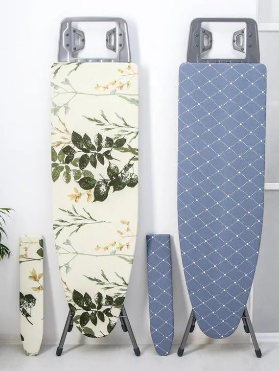 Доска гладильная Nika «Белль Классик 2», 112×34,5 см, два положения высоты 70, 80 см, европодставка, МИКС