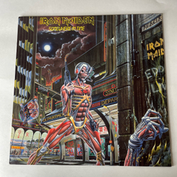 Винтажная виниловая пластинка LP Iron Maiden Somewhere In Time (Россия 1993)