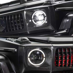 Передние фары Dark Night для Mercedes Benz G class W465 G450 G500 G550 G63 2025+ Гелик Гелентваген