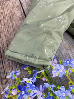 Комбинезон-трансформер (2в1) Модель: 025 "Облачка" (ИП Петрова Г.Г.) (Цвет: Оливковый, Размер: 74-80)