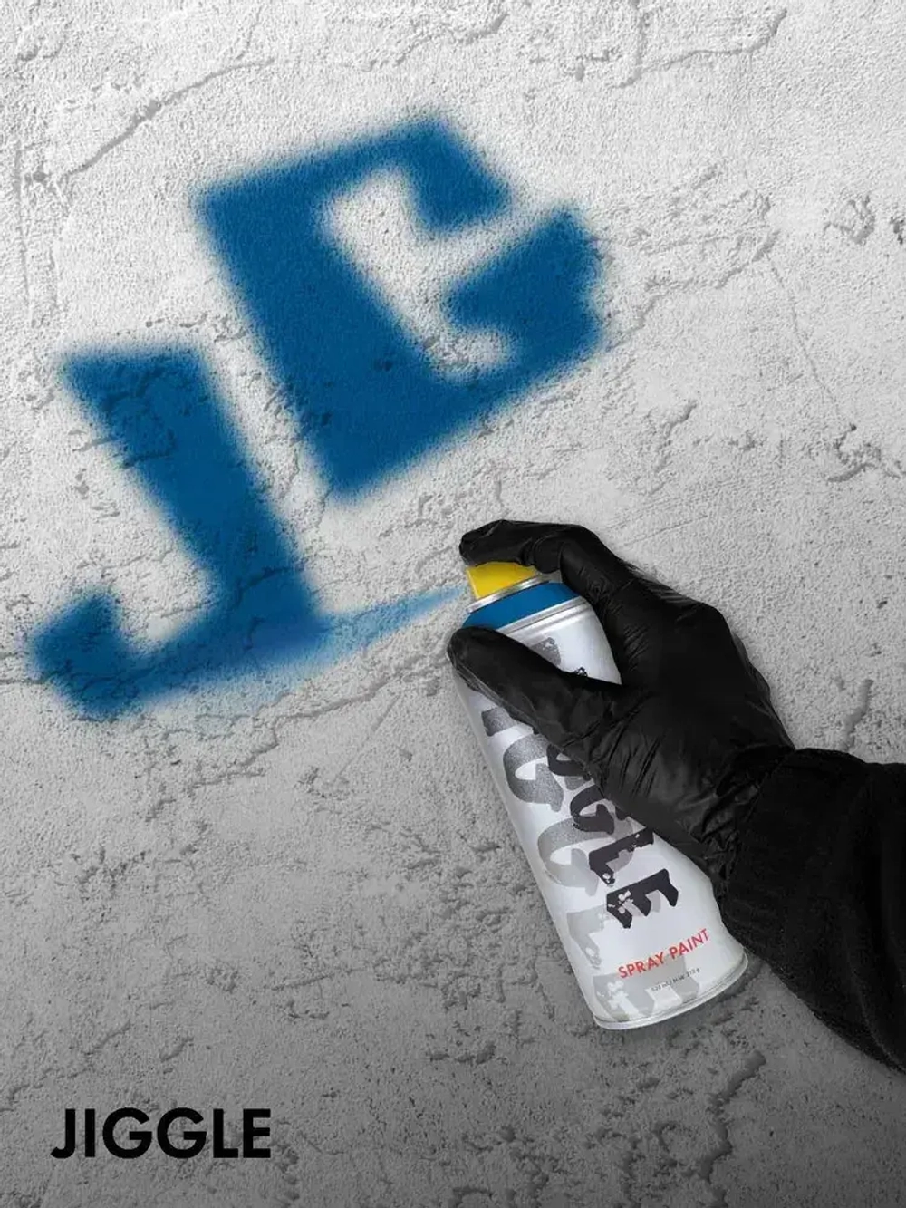 Аэрозольная краска для граффити в баллончике JIGGLE PRO суперматовая, 520 мл, NAVY / Морской