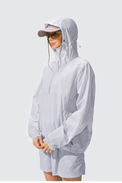 Куртка Nothomme Monterest Outdoor Packable Hooded Half-Zip Jacket with Reflective Logo Print