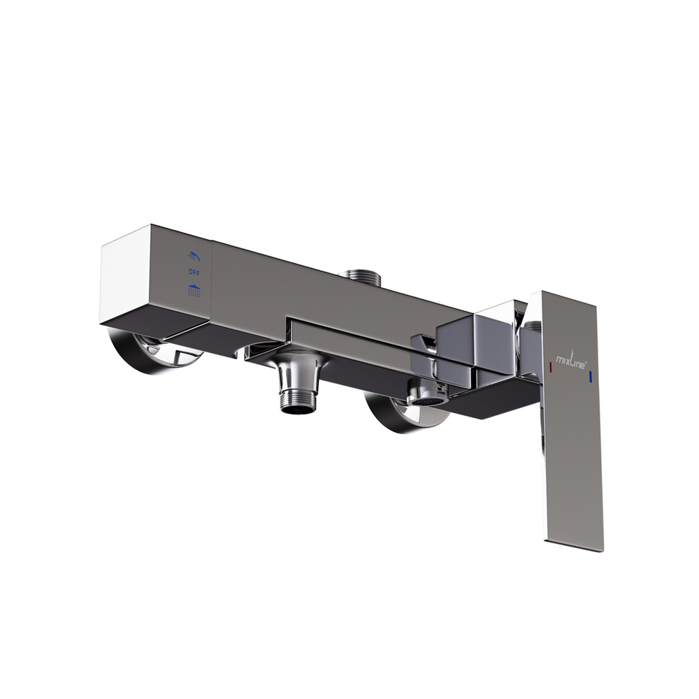 Душевая система 40к ML2412 излив лейка 3 позиции +лейка "Тропический душ" ХРОМ