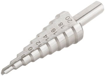 Сверло ступенчатое HSS ( Р6М5 ) по металлу, 9 ступеней, 4-20 мм