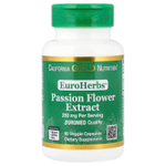 California Gold Nutrition, EuroHerbs™, экстракт пассифлоры, качество Euromed, 250 мг, 60 растительных капсул