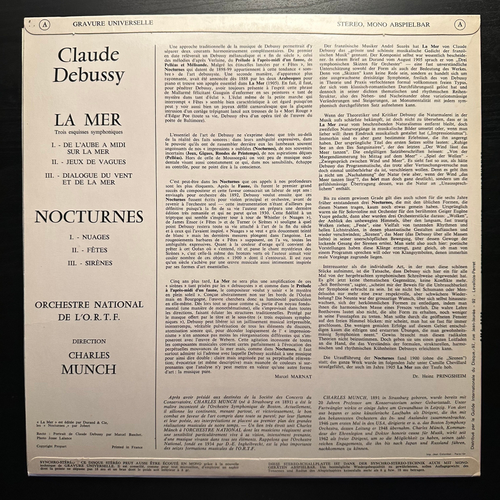 Дебюсси - Море, Ноктюрны (Франция)