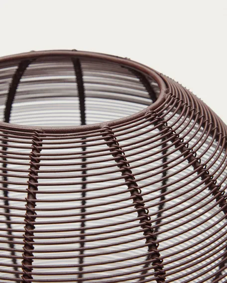 Сферический подсвечник Amer, коричневый металл