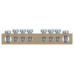 Шина ЭРА NO-122-30 PEN земля-ноль 8х12мм 8/1 латунная крепеж по центру