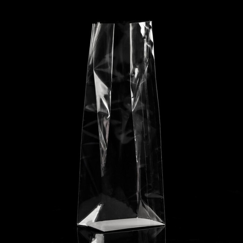 Пакет с жестким дном , 14 х 14 х 60 см "Прозрачный"