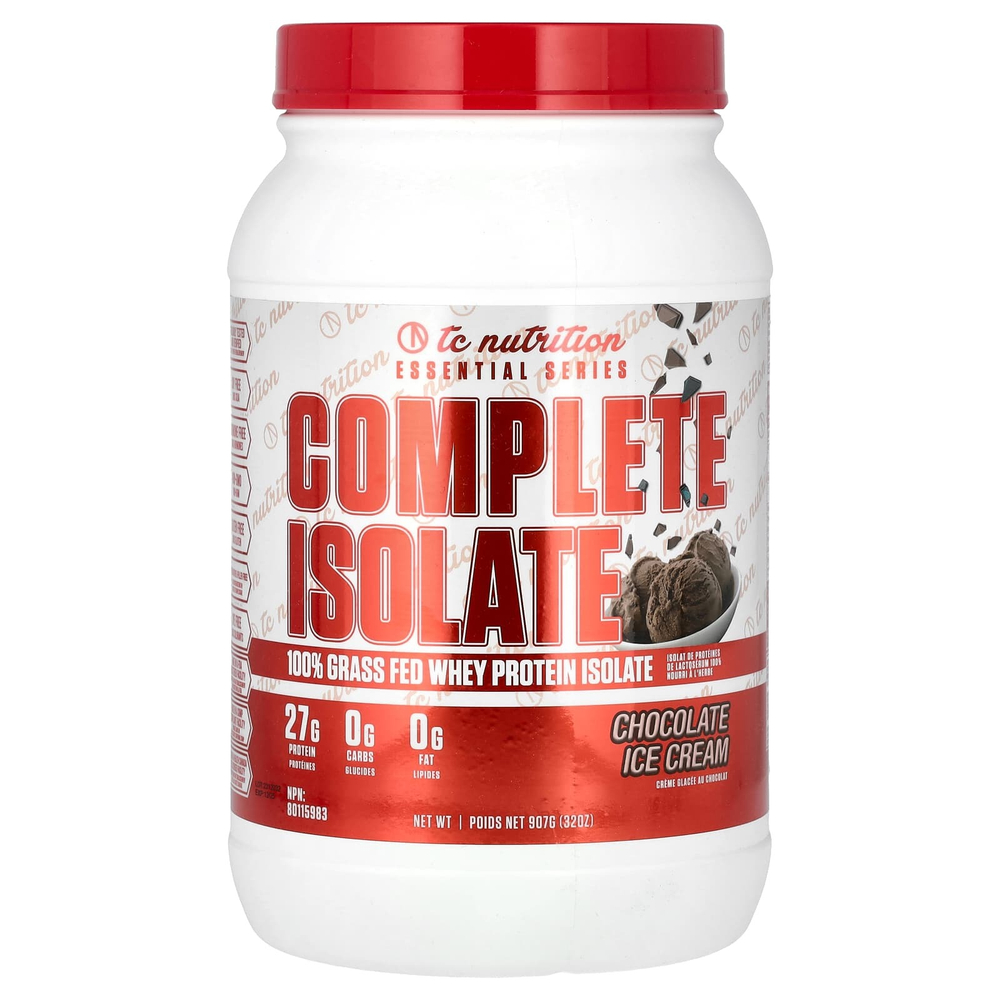 TC Nutrition, Essential Series, полный изолят, со вкусом шоколадного мороженого, 907 г (32 унции)