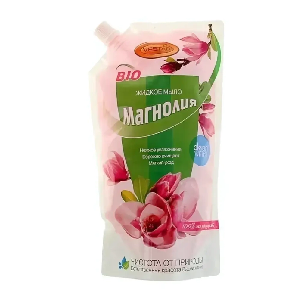 Мыло жидкое 500мл Vestar дой-пак Магнолия (12)