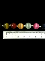 Бусы из кошачьего глаза