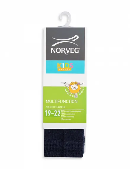 (9MU) Термоноски детские Norveg Multifunctional - сохраняют тепло, отводят влагу