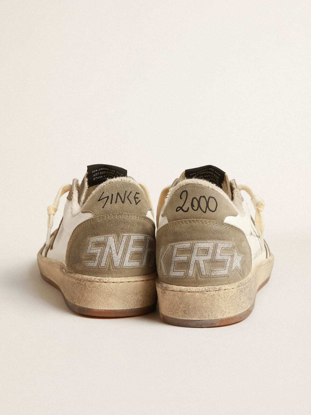 Men’s Ball Star with dove-gray suede star and heel tab
