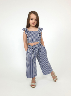 02-70-7 Комплект для девочки (топ и брюки)