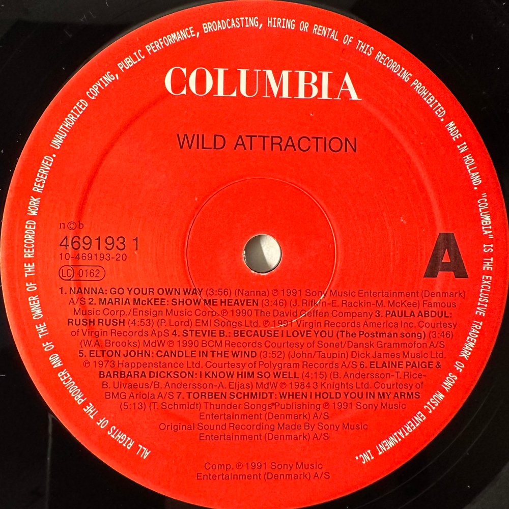 Сборник Wild Attraction 2LP (Голландия 1991г.)