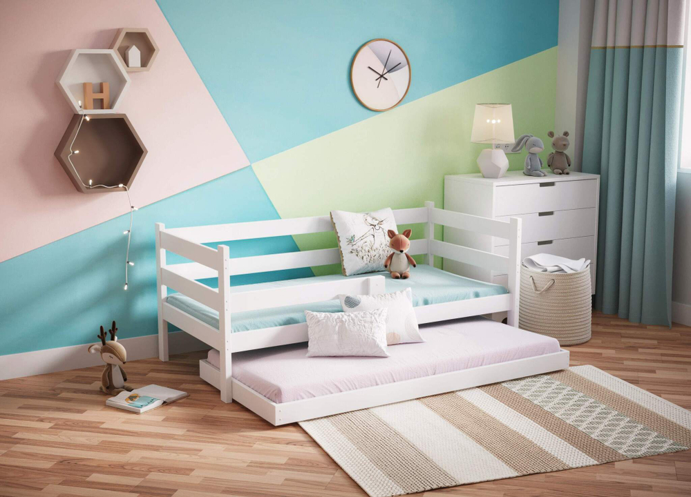 Выкатное спальное место 800*1500 белый (СЧ)