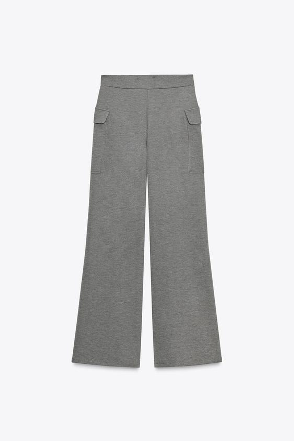 ZARA БРЮКИ ПИКЕ С КАРМАНАМИ, АНТРАЦИТОВО-СЕРЫЙ