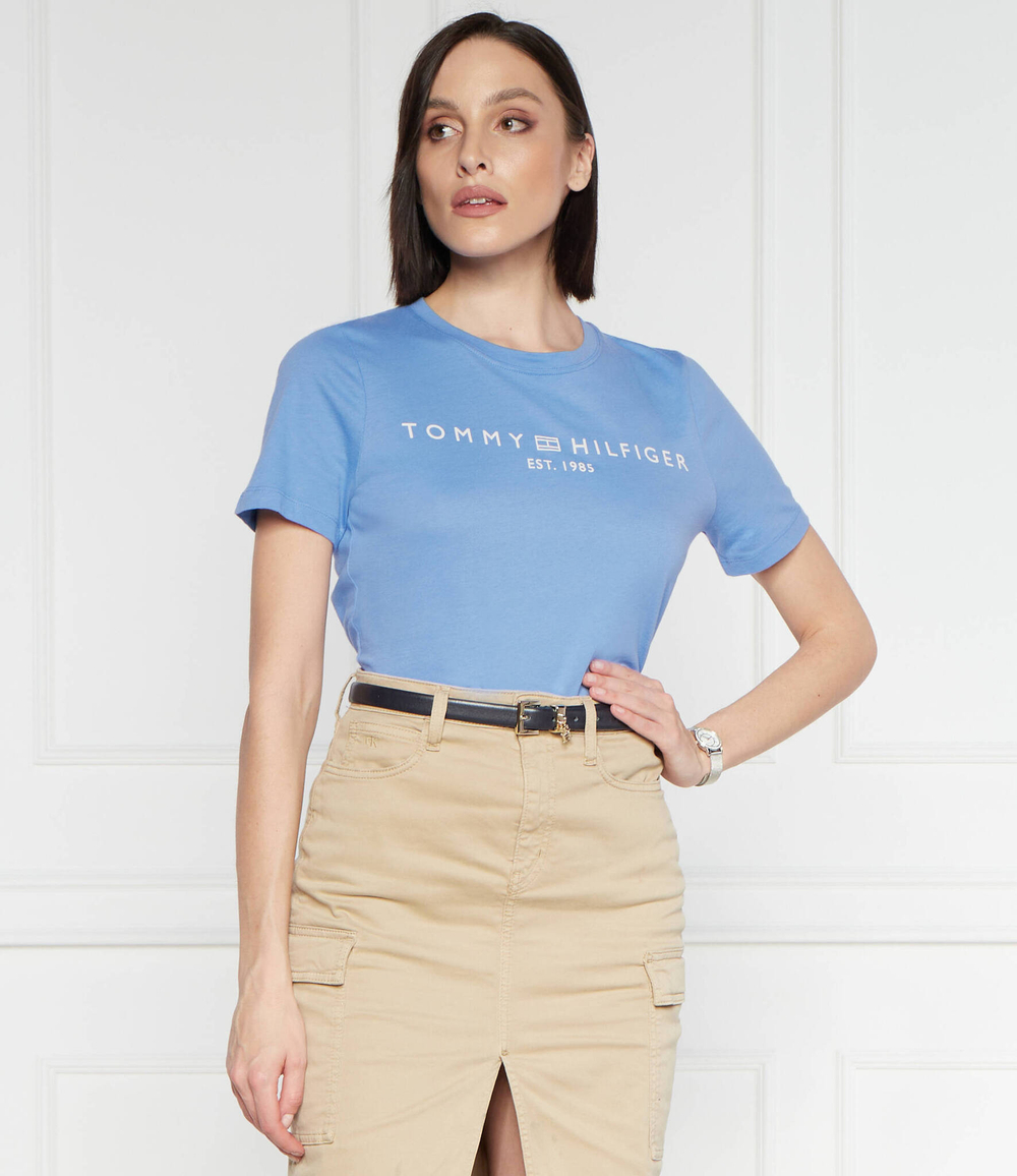 Футболка REG CORP LOGO C-NK SS Tommy Hilfiger - голубой(WW0WW40276)