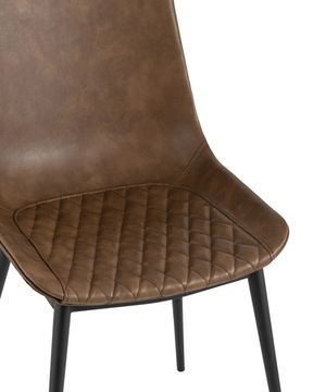 Стул TEXAS экокожа коричневый