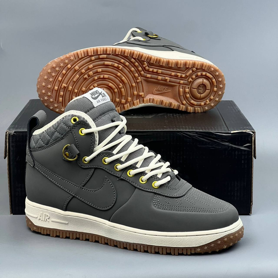 Кроссовки Nike Air Force 1 на меху #368 (сер.)