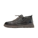 AOKANG Work Boots Men"s Mid top Black/Brown