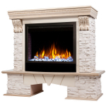 Каминокомплект Real Flame Rockland Lux 25/25,5 WT с очагом Saphir 25,5