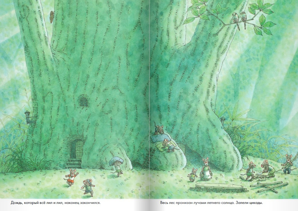 14 лесных мышей. Стирка