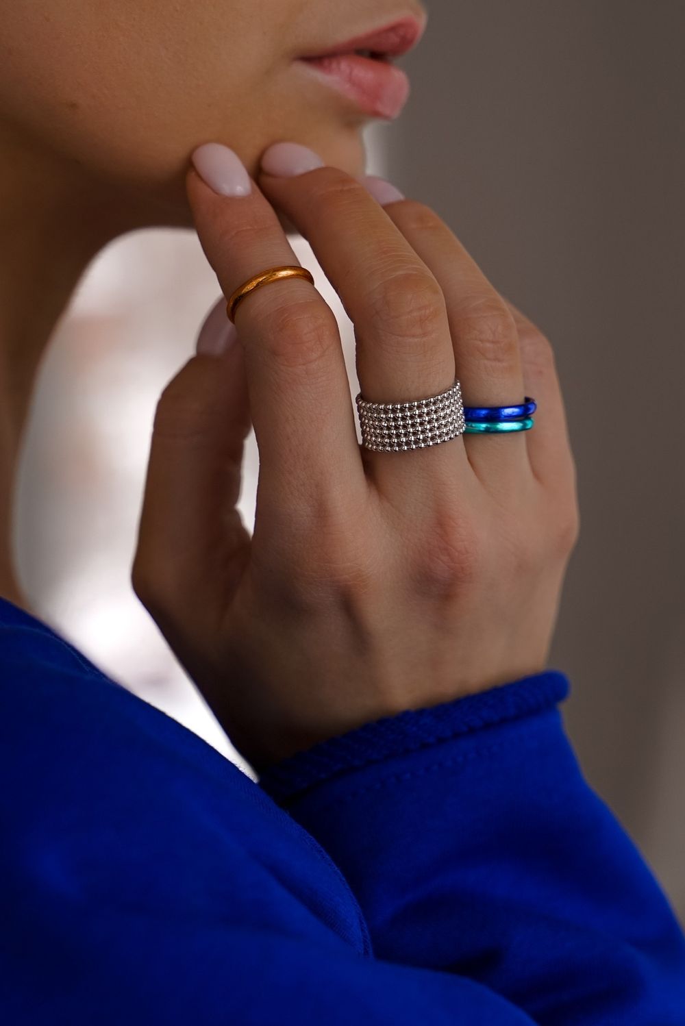 Кольцо Bubble широкое