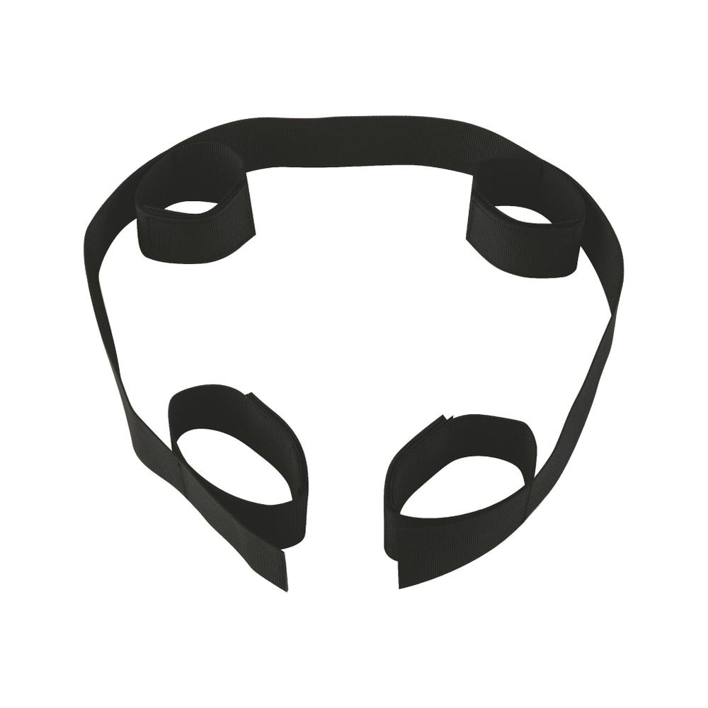 Черный фиксатор на щиколотки и запястья (Цвет: черный)