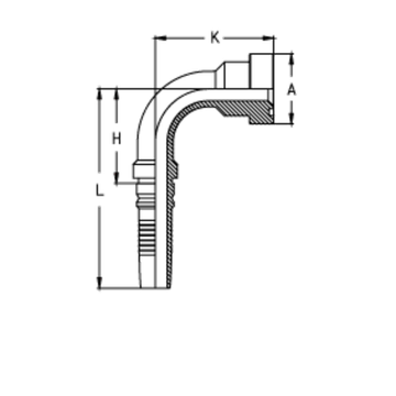 Фитинг DN 32 SFS CAT 1.1/4 54 (90) Interlock