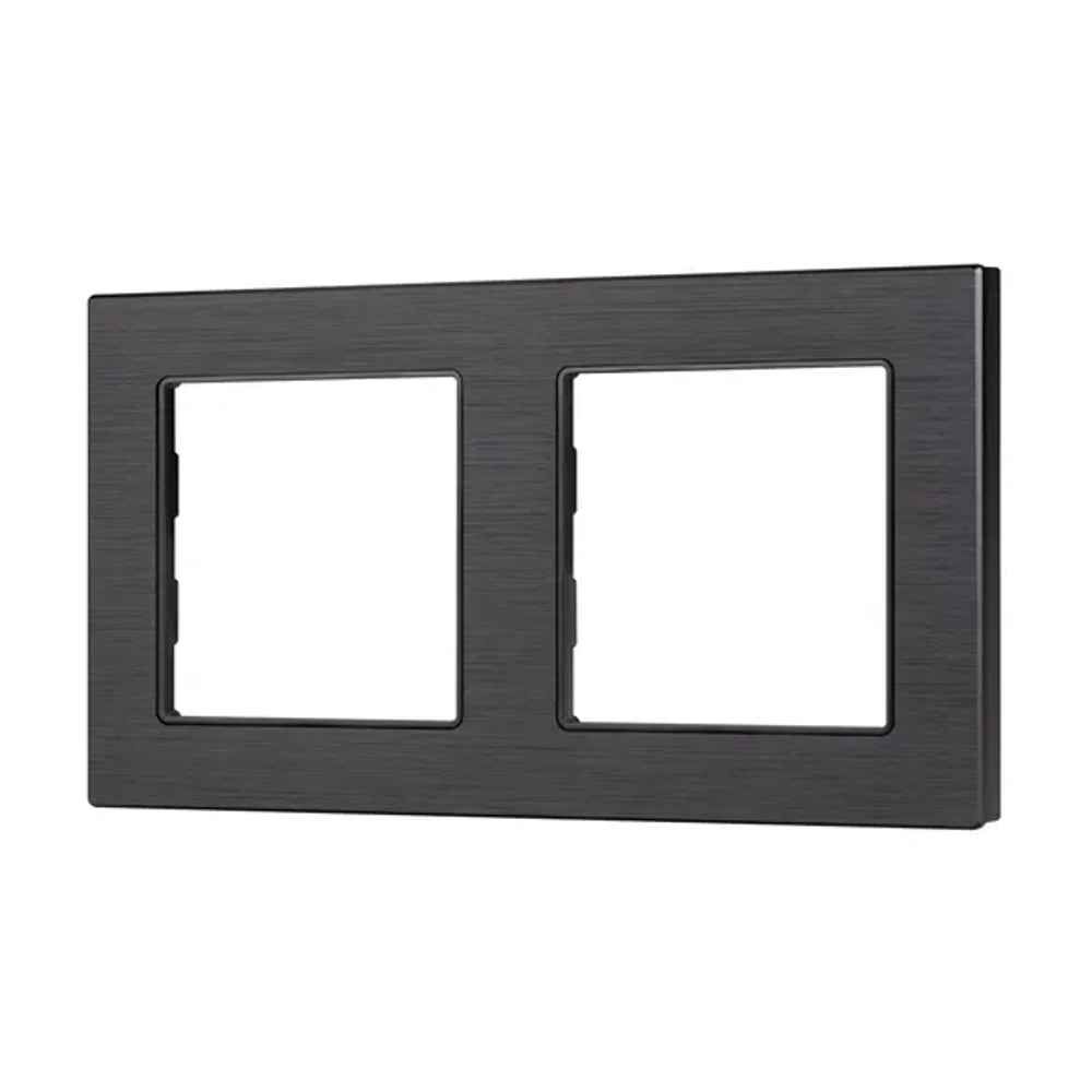 Рамка алюминиевая FRM-PRESTO-ALS-2-BK (Arlight, -) 043855