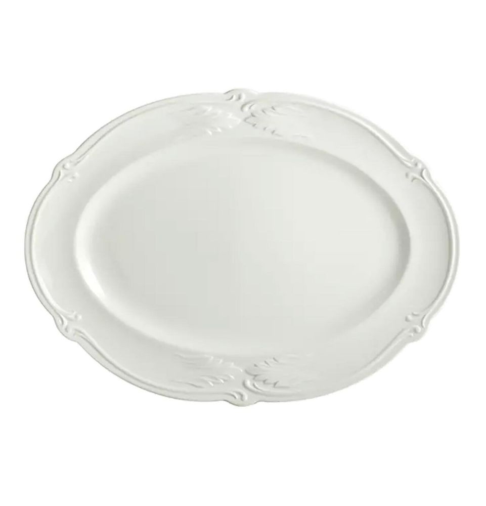 Блюдо овальное Gien Pont Aux Choux White (37.2 х 25.8 см)