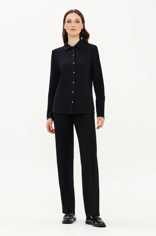 23389 Блузка женская (черный)