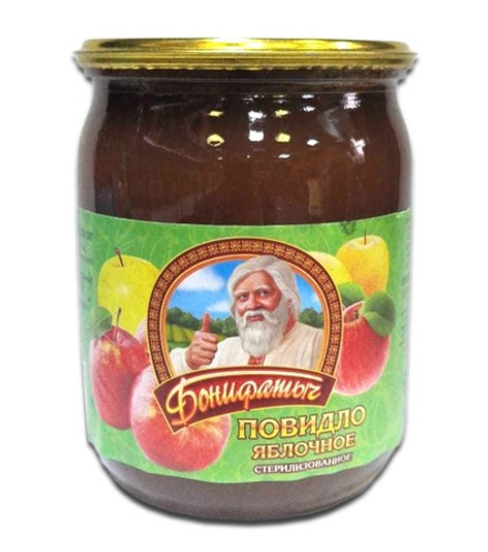 Повидло яблочное 650г. Бонифатыч