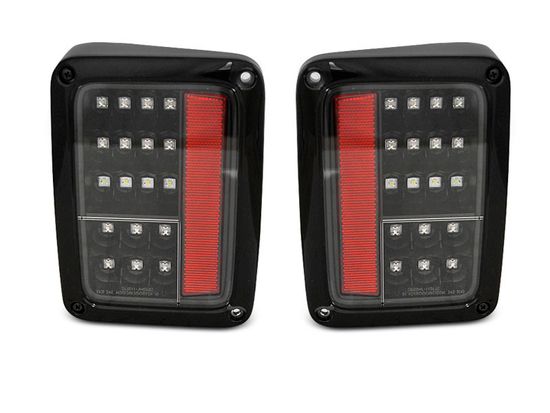 Задние фонари для Jeep Wrangler JK (07-18) LED черные светлые