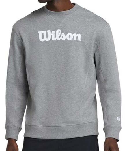 Мужская теннисная кофта Wilson Team Script Crewneck - серый