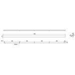 Ручка-профиль накладная L.1196мм, отделка черный бархат (матовый)