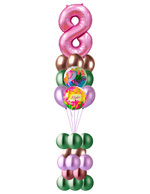 Букет 8 марта на стойке 1м. (хром)