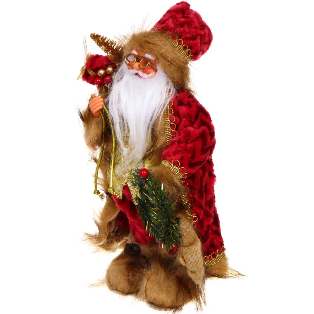 Дед Мороз - Лесовичок «Новый год на пороге» 30 см, Красный