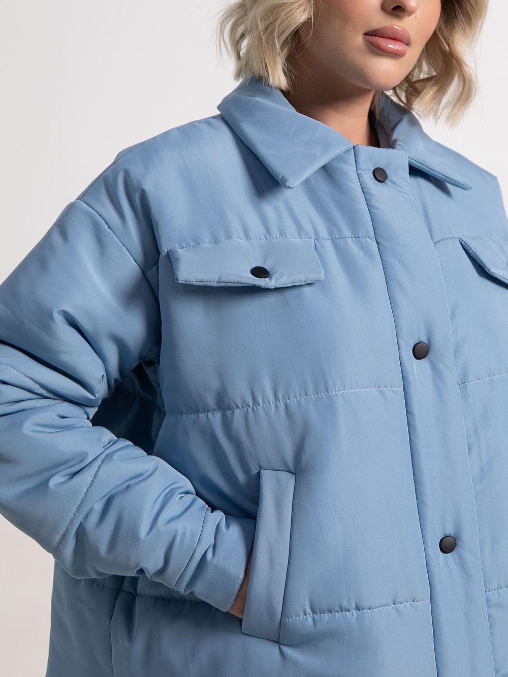 Куртка демисезонная Асель (голубая) Б15317-39М LT Collection