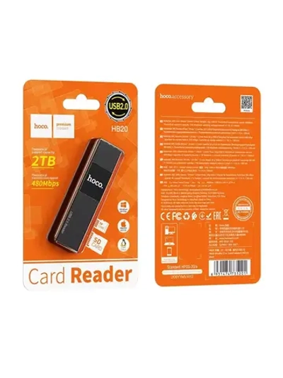 Картридер Hoco HB20 черный
