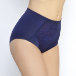 Трусы с завышенной линией талии и низким вырезом по линии бедер (Размер: 60) (Цвет: пудровый)