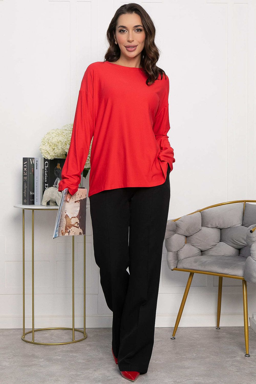 Лонгслив Элвис (красный) Б14054-25М LT Collection