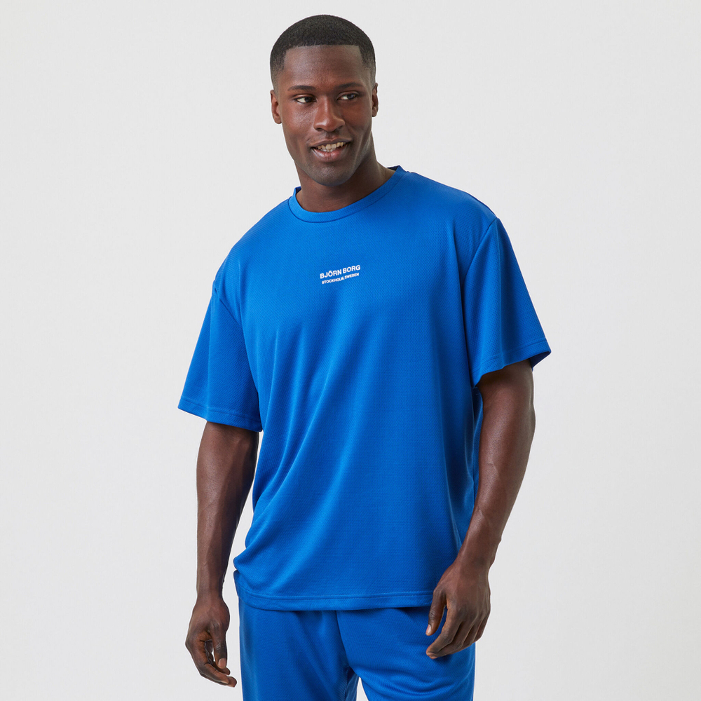 Мужское теннисное поло Björn Borg Loose T-Shirt Men - Blue