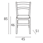 Стул пластиковый Siesta Contract Tiffany-S, голубой