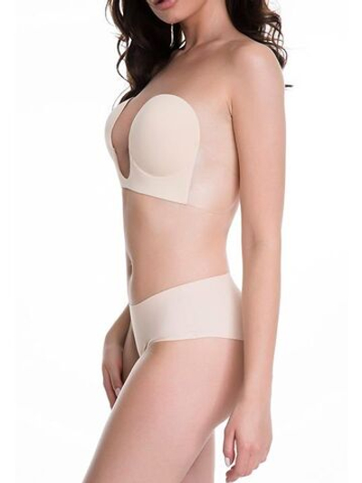 Тканевый бюстгальтер на косточках Vibra (Размер: D) (Цвет: черный)