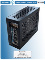 Внешняя видеокарта EGPU Wikingoo T4M3-350W, Sapphire Pure AMD Radeon RX 6600 8Gb. Thunderbolt 3/4.