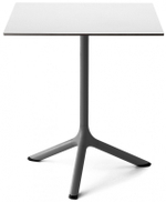 Стол ламинированный обеденный Scab Design Tripe, антрацит, белый