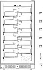 Винный холодильник Dunavox DX-70.258B